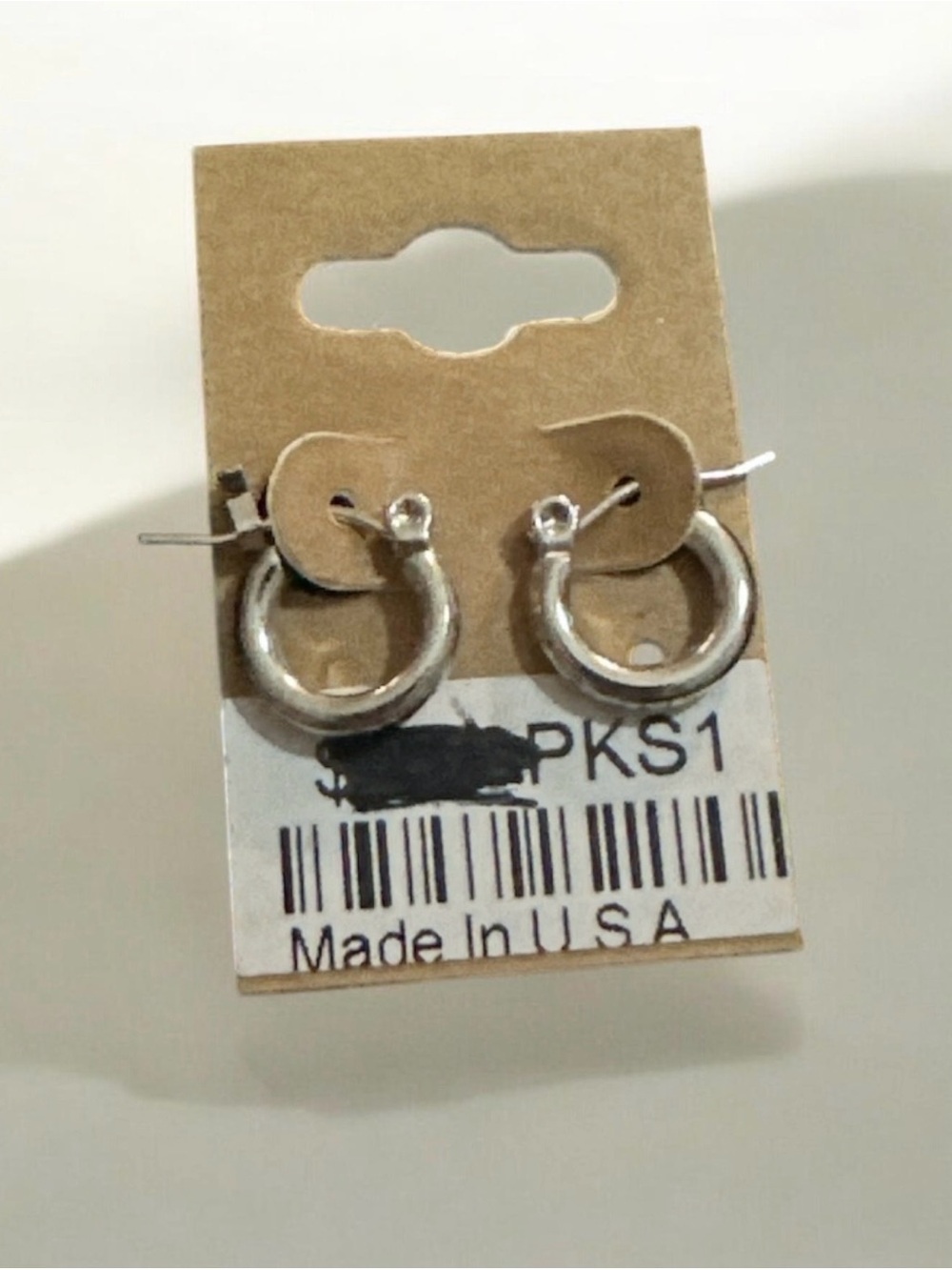 Silver Tone Small Hoop Earrings
1123